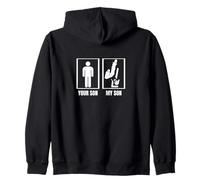 Break Dancer B-Boy Your Son My Son Dad Mom Funny Breakdance Zip Hoodie
