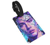 Break Face Luggage Tags for Suitcases - Durable PVC ID Tags with Detachable Straps for Travel, Backpack, Golf Bag, Anti-Loss