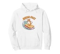 Break-Fast Surf Cat Pullover Hoodie