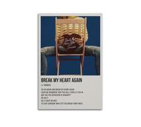 Break My Heart Again by FINNEAS Poster Wall Art Aesthetic Cover Poster Design Painting for Living Room Bed Room 12x18inch(30x45cm) Unframe-style