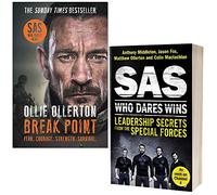 Break Point By Ollie Ollerton & SAS Who Dares Wins Leadership Secrets from the Special Forces By Anthony Middleton 2 Books Collection Set