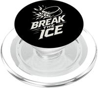 Break The Ice Hockey Puck Shatter Sport PopSockets PopGrip for MagSafe