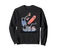 Break The Rules Rebel Skeleton Skater Skateboarder Sweatshirt