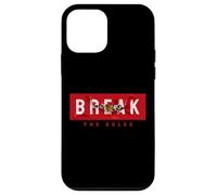 Break the Rules Wild Tiger Quotes Illustration Graphic Case for iPhone 12 mini