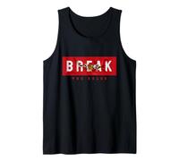 Break The Rules Wild Tiger Quotes Illustration Graphic Tank Top