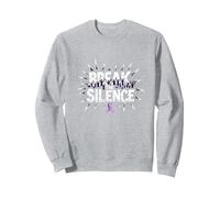 Break The Silence Domestic Violence Awareness Rally Sweatshirt, Adult Unisex, Heather Grey, M