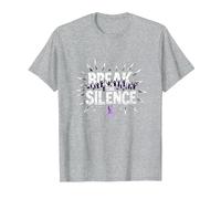Break The Silence Domestic Violence Awareness Rally T-Shirt, Men, Heather Grey, 6XL