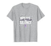 Break The Silence Domestic Violence Awareness Rally T-Shirt, Men, Heather Grey, XL