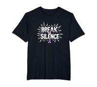 Break The Silence Domestic Violence Awareness Rally T-Shirt, Men's Big and Tall, Black, 3X Tall