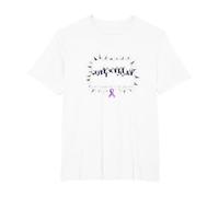 Break The Silence Domestic Violence Awareness Rally T-Shirt, Men's Big and Tall, White, 5X Tall