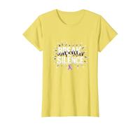 Break The Silence Domestic Violence Awareness Rally T-Shirt, Women, Lemon, XS
