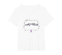 Break The Silence Domestic Violence Awareness Rally T-Shirt, Women's Plus, White, 2X