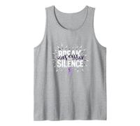 Break The Silence Domestic Violence Awareness Rally Tank Top, Men, Heather Grey, L