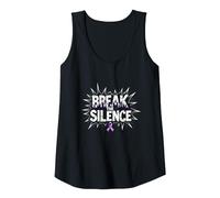 Break The Silence Domestic Violence Awareness Rally Tank Top, Women, Black, XXL