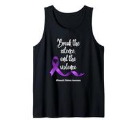 Break The Silence Purple Ribbon Tank Top
