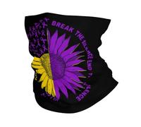 Break The Silenct End The Violence Take A Stand Against Domestic Violence Awareness Facial Shield Non-Slip Bandana Uv Protection Headscarf For Workout Outdoor Climbing 26X30CM