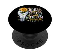 Break Your Limits And Outgrow Yourself Motivational PopSockets Adhesive PopGrip