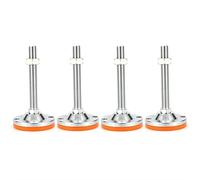 BREAKA M30 Thread Leveling Feet with Rubber Cushion Bottom, 4pcs Heavy Duty Carbon Steel Adjustable Feet Leveler, Screw-in Levelling Machine Leveling Legs For Furniture Mechanical Equipment