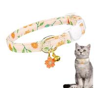 Breakaway Dog Collar | Cat Collar Cotton with Flower Pendant - Little Boy Cat Collars, Safety Buckle Cat Collar, Safe Escape Collar for Girls, Cats, Boys and Cats