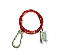 Breakaway Trailer Safety Cable Heavy Duty - 1m Steel Wire with Carabiner & Clevis Pin Fits for Williams, Ewards, John Page, Crooks & More - Emergency Brake Tether for Caravans & Tow Vehicles