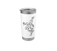 Breakdancer Line Art Hip Hop Dance Stainless Steel Insulated Tumbler