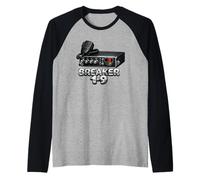 Breaker 1-9 CB Radio Trucker Vintage Citizens Band Driver Raglan Baseball Tee