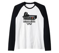 Breaker 1-9 CB Radio Trucker Vintage Citizens Band Driver Raglan Baseball Tee