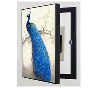 Breaker Box Cover Decorative 19.7x27.5 Inch, Wall Mounted Electrical Panel Cover Distribution Box Decorative Painting for Living Room, Bedroom, Office, Cafe(R,45x55cm/17.7x21.6in)