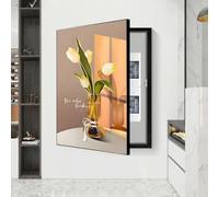 Breaker Box Cover Decorative, Fuse Box Cover, Indoor Vertical Circuit Boxes Switch Wall Painting, Wall Mounted Electrical Panel Cover, Meter Switch Box for Living Room Home Office(B,45 * 55)