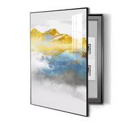 Breaker Box Cover Decorative Wall Mounted Electrical Panel Cover Hide Fuse Box Painterly Design Modern Meter Box Decorative Painting Removable(C,17.7inx21.6in/45 x 55 cm)