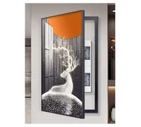 Breaker Box Decorative Cover Electric Meter Box Decorative Painting PS Frame Electrical Panel Cover for Indoor Outdoor Breaker Hiding Panels(N,50x70cm)