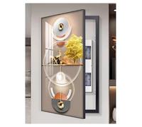 Breaker Box Decorative Cover Electric Meter Box Decorative Painting PS Frame Electrical Panel Cover for Indoor Outdoor Breaker Hiding Panels(C,50x70cm)