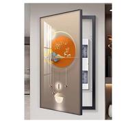 Breaker Box Decorative Cover Electric Meter Box Decorative Painting PS Frame Electrical Panel Cover for Indoor Outdoor Breaker Hiding Panels(E,50x70cm)