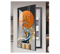 Breaker Box Decorative Cover Electric Meter Box Decorative Painting PS Frame Electrical Panel Cover for Indoor Outdoor Breaker Hiding Panels(H,50x70cm)