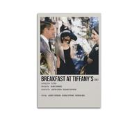Breakfast at Tiffany’s Poster Wall Art Aesthetic Cover Poster Design Painting for Living Room Bed Room 12x18inch(30x45cm) Unframe-style
