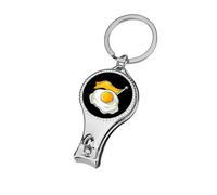 Breakfast Ball Classic Midwestern Nail Clipper for Men Women Portable Metal Nail Cutter with Nail File