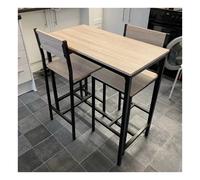 Breakfast Bar Table And Stools Kitchen Dining Room Industrial Modern