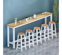 Breakfast Bar Table, Industrial Steel Console Table, Rustic Kitchen Island Dining Table, Space-Saving Outdoor Garden Pub Table, Long Coffee Worktop