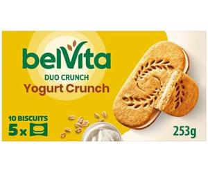 Breakfast Biscuits Yogurt Crunch Pack x5 253g "A symphony of flavors" Tasty And Twisty Gift Hamper For Birthday,Christmas,Easter,New Year (Pack Of 2)