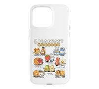 Breakfast Buddies Cute Kawaii Breakfast Food Friends Cartoon Case for iPhone 15 Pro Max