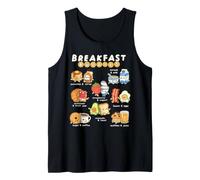 Breakfast Buddies Cute Kawaii Breakfast Food Friends Cartoon Tank Top