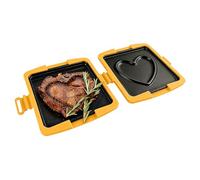 Breakfast Bun Maker - Nonstick Stovetop Grill Pan - Microwave Grill Pan - for Travel, Student Room, Home, Apartment, Restaurant, Women, Men, Teenagers, Adults