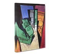 Breakfast By Juan Gris Canvas Print | Gallery Wrapped 30mm Frame Wall Art | 20x14 inches | Ready to Hang | Classic Picture | Living Room Bedroom Lounge Office