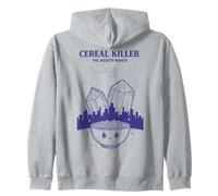 Breakfast Cereal Killer The Mighty Munch Funny Brunch Zip Hoodie