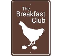 Breakfast Club Chicken Coop Sign, Farm Sign, Barn Metal Sign