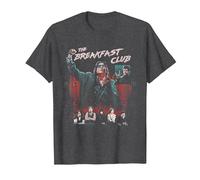 Breakfast Club Group Shot Painted Distressed T-Shirt, Men, Dark Heather Grey, 4X-Large