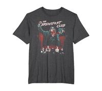 Breakfast Club Group Shot Painted Distressed T-Shirt, Men's Big and Tall, Dark Heather Grey, 4X Tall