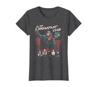 Breakfast Club Group Shot Painted Distressed T-Shirt, Women, Dark Heather Grey, 3X-Large