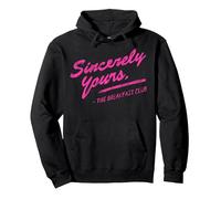 Breakfast Club Sincerely Yours Painted Pullover Hoodie, Adult Unisex, Black, Medium