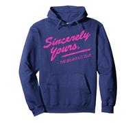 Breakfast Club Sincerely Yours Painted Pullover Hoodie, Adult Unisex, Navy Blue, Small